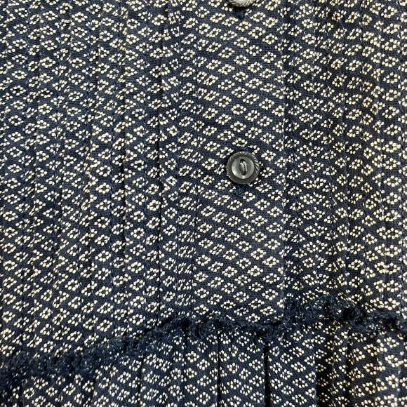 Denim & Supply Ralph Lauren Tiered Long Sleeve Collared Boho Mini Dress XS - Picture 9 of 10